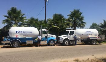 Propane trucks and drivers